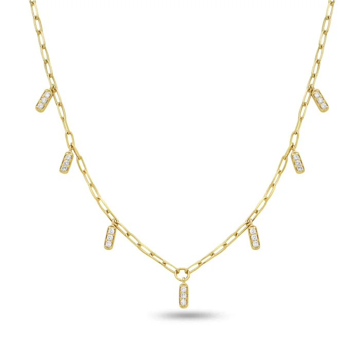 Pearl Necklaces-Bassali Sienna 14k Yellow Gold Necklace NK13913D