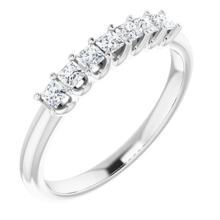 14k Gold Rings-Platinum 1/3 CTW Natural Diamond Anniversary Band