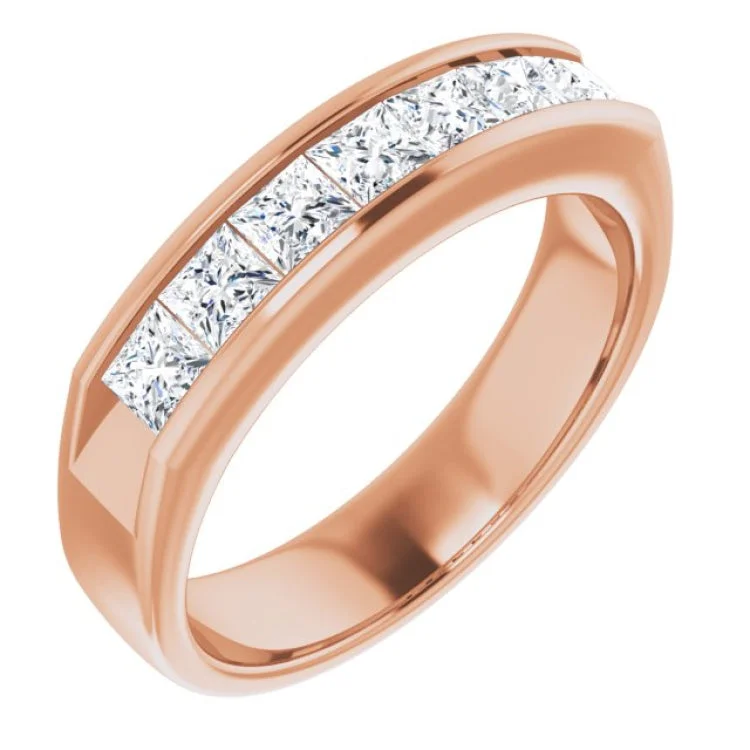 Classic Wedding Rings-14K Rose 1 3/8 CTW Natural Diamond Ring