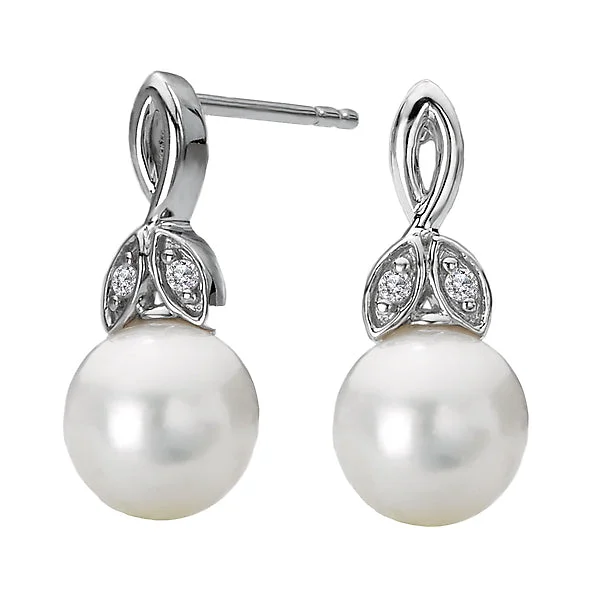 Circular Earrings-Ladies Fashion Pearl Earrings