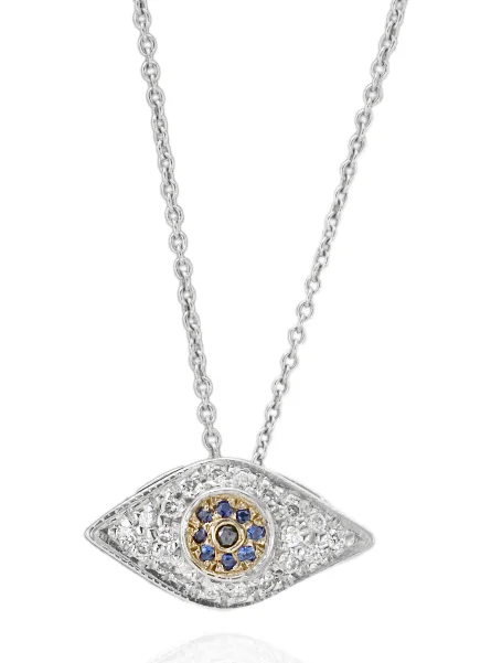 Multi-colored Necklaces-Evil Eye Necklace 593-JSA