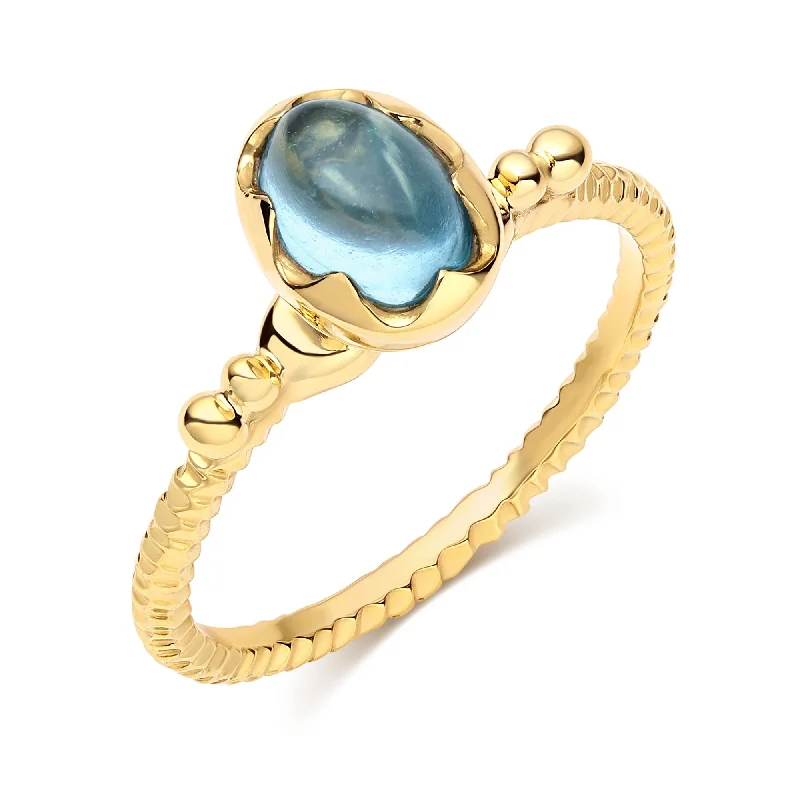 Custom Designed Rings-Wishing Well Aquamarine "Calypso" Ring