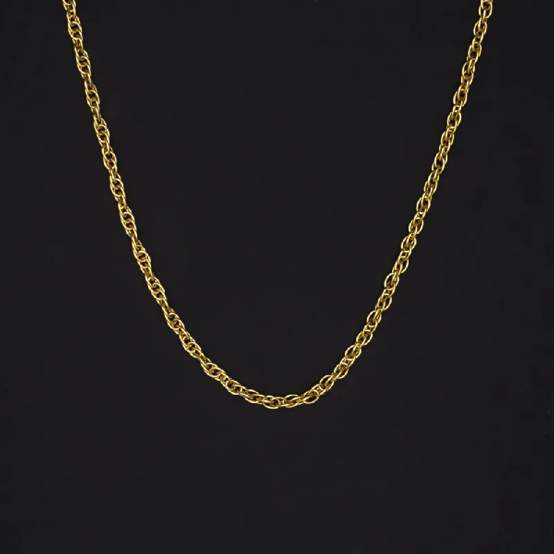 Cross Necklaces-SOLID 14K YELLOW GOLD 20in CABLE PENDANT CHAIN 1.4m CLASSIC LADIES NECKLACE THIN