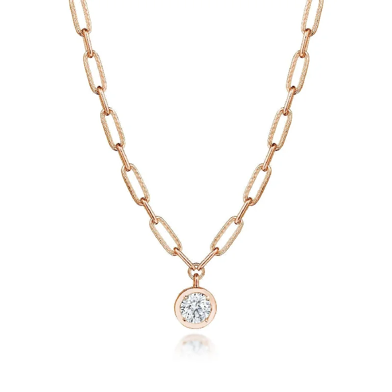 Long Necklaces-TACORI Allure | Petite Diamond Link Necklace - 1.54ct FP813RD75LDPK