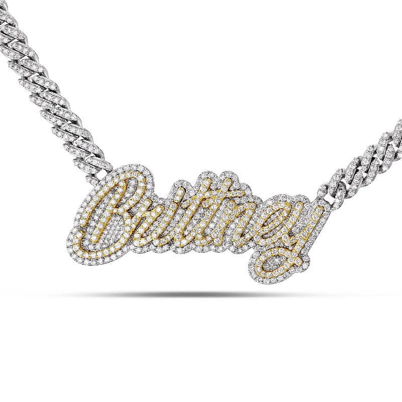 Long Necklaces-Custom "Brittney" Name Necklace