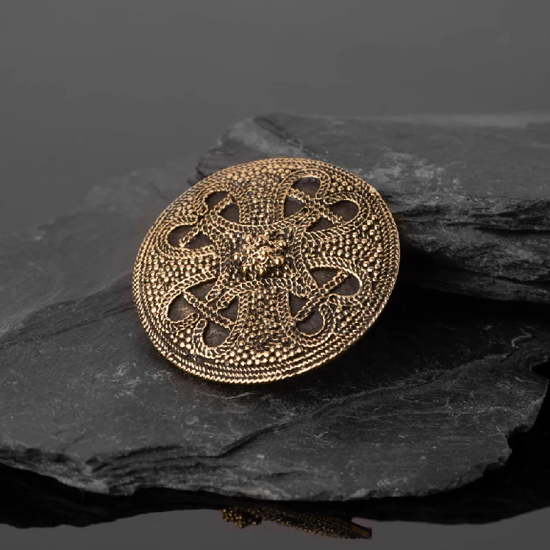 Brooch For Special Gifts-Premium Birka Brooch, Bronze